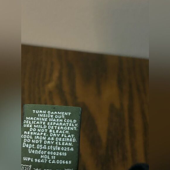 Eddie Bauer Men's Cotton Cashmere Sweater XL black v neck - Picture 10 of 11